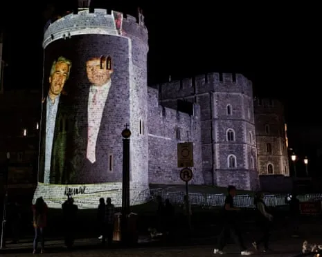 Four People Taken into Custody After Images of Donald Trump and Jeffrey Epstein Displayed on Windsor Castle